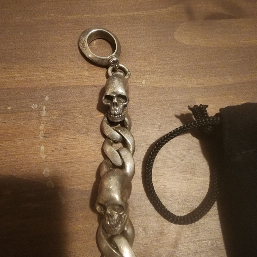 King baby skull and chain bracelet - Picture 4 of 6